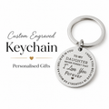 Personalized Double-Sided "To My Daughter" Keychain