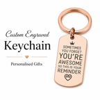 Personalized "Daily Reminder" Motivational Keychain