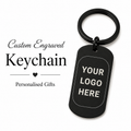 Custom Logo Engraved Corporate Keyring