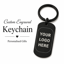 Custom Logo Engraved Corporate Keyring