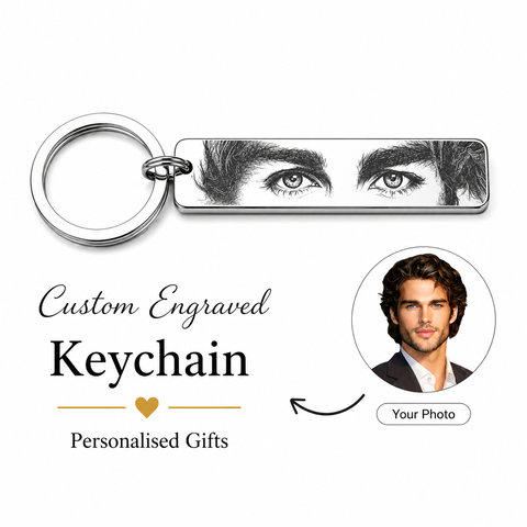 Personalised Couple’s Eye Keepsake Keychain