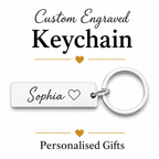 Custom Name Keychain, Personalized Engraved Gift