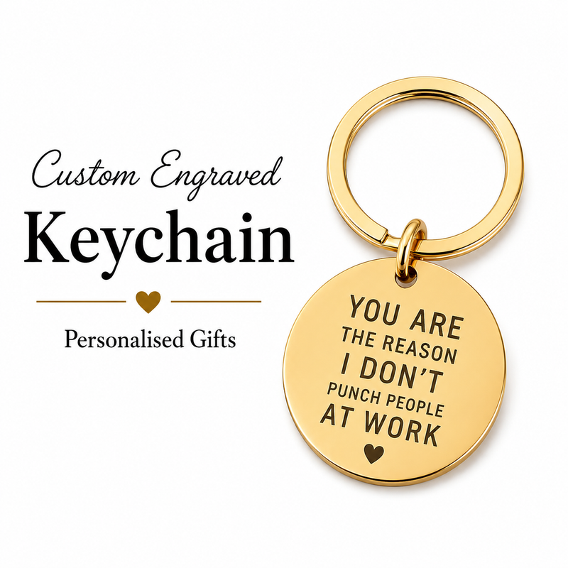 Funny Work Quote Keychain, Sarcastic Coworker Gift