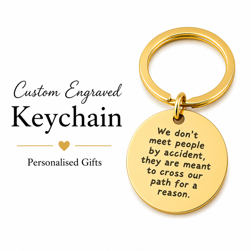 Coworker Farewell Keychain, Engraved Boss or Friend Gift