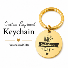 Valentine’s Day Keychain, Dual-Sided Photo & Text Gift