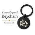"Be Mine" Keychain, Custom Photo Sketch Gift
