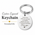 "I Love You" Keyring, Custom Photo Sketch Gift