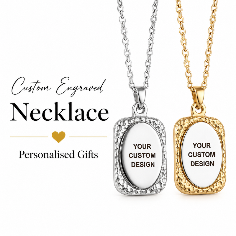Personalised Custom Steel Pendant Necklace