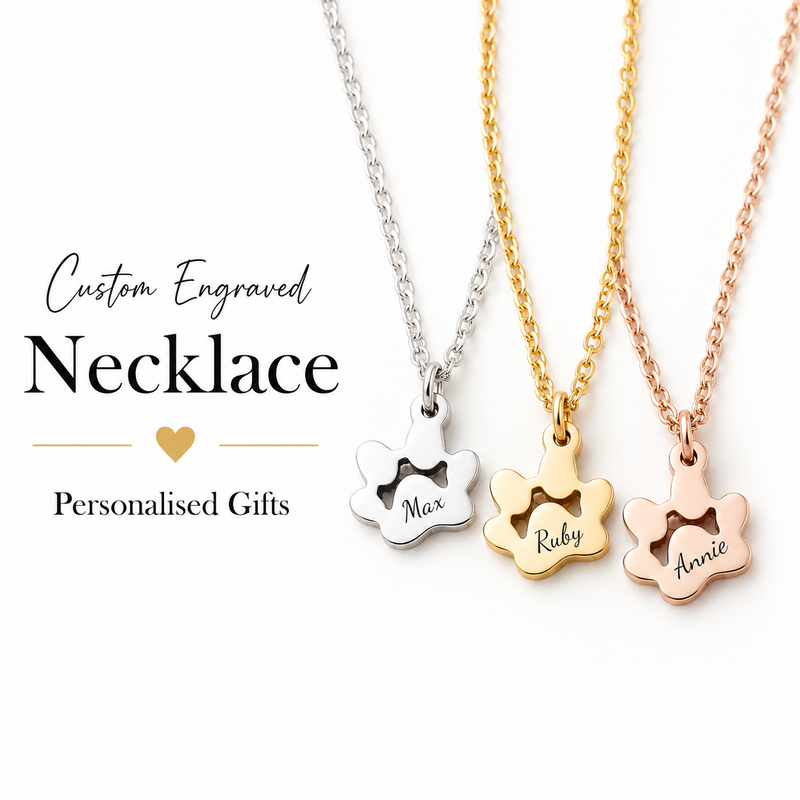 Personalised Minimalist Pet Memorial Necklace