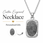 Personalised Engraved Fingerprint Necklace