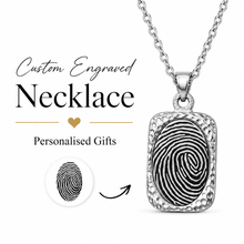 Personalised Engraved Fingerprint Necklace
