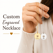 Custom Engraved Pet Name Necklace