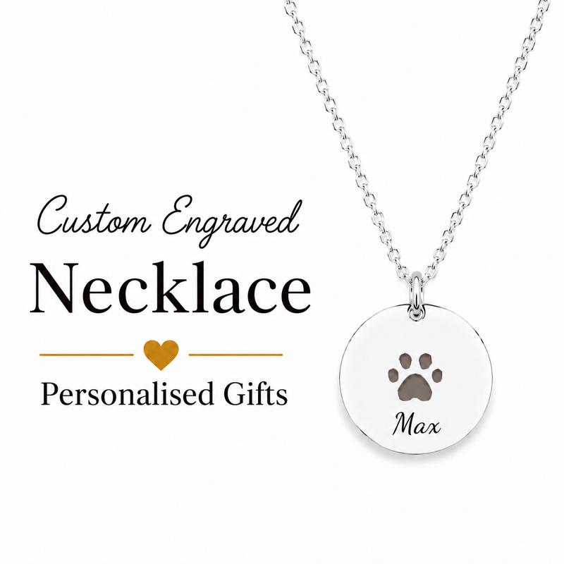 Custom Engraved Pet Name Necklace