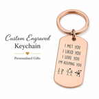 Personalised "I’m Keeping You" Photo Keychain