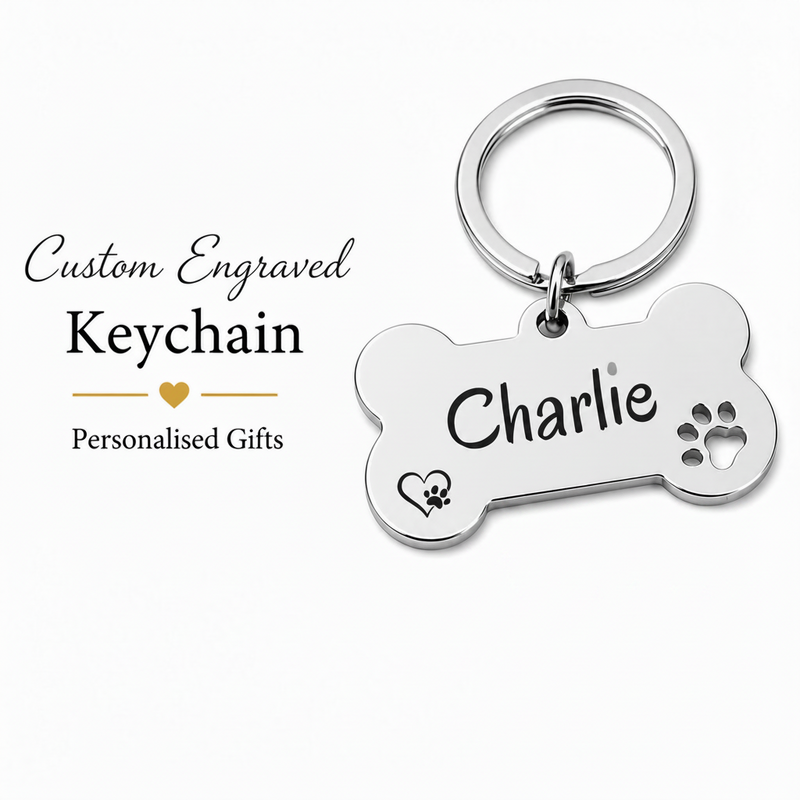 Personalised Engraved Dog Name Tag