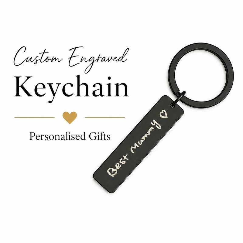 Stainless Steel Custom Handwriting Keychain