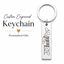 Custom Engraved Gold Stainless Steel Keychain