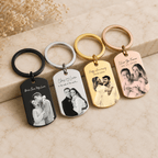 Personalised Custom Photo & Sketch Keychain