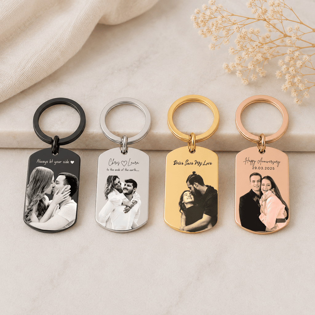 Personalised Custom Photo & Sketch Keychain