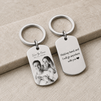Personalised Custom Photo & Sketch Keychain
