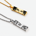 Matching Eye Photo Couple Necklaces – Anniversary Gift