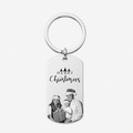 Personalised Christmas Photo Keyring – Engraved Picture Gift