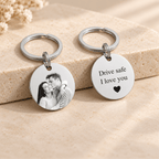 Couple Photo Keyring