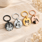 Couple Photo Keyring