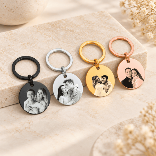 Couple Photo Keyring