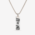 Eye Photo Bar Necklace for Men