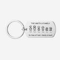 Family Stick Figure Keyring – Personalised Gift