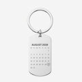 Photo Calendar Date Keyring – Personalised Couple Gift