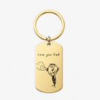 Personalised Child's Drawing Keyring