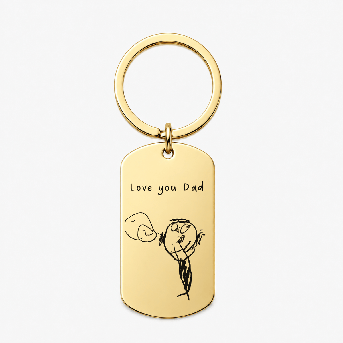 Personalised Child's Drawing Keyring