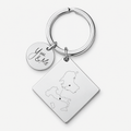 Two Country Map Keyring – Long Distance Gift