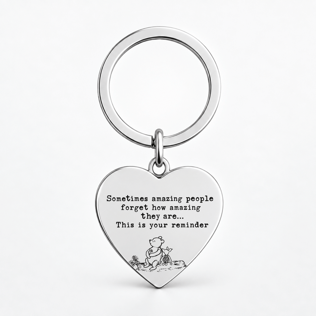 Sometimes Amazing People Forget Keyring