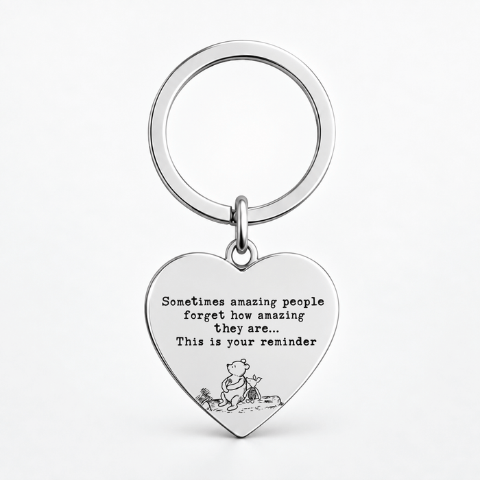 Sometimes Amazing People Forget Keyring