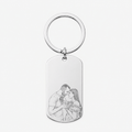 Personalised Photo Birth Date Keychain