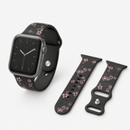 Floral Engraved Apple Watch Band