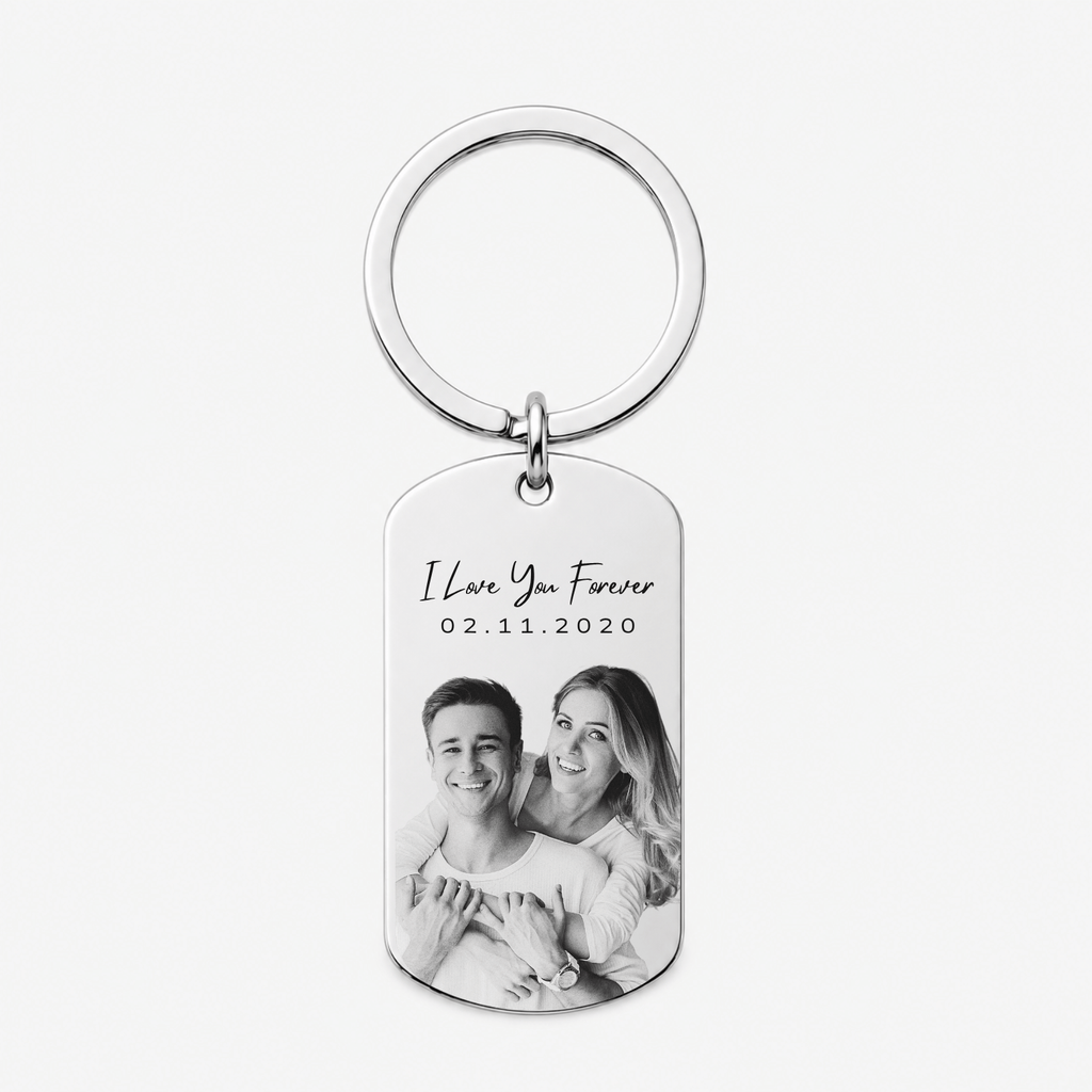 Personalised Custom Photo & Sketch Keychain