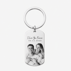 Personalised Custom Photo & Sketch Keychain