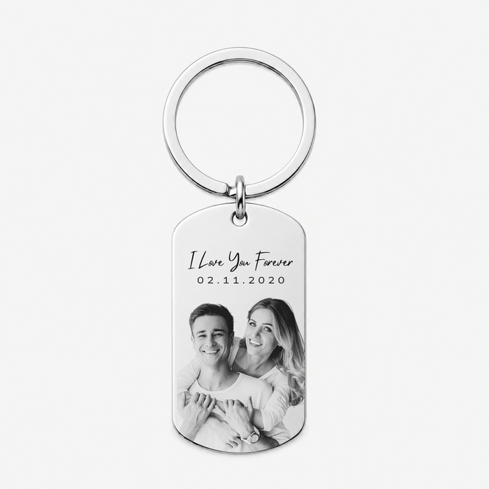 Personalised Custom Photo & Sketch Keychain