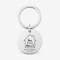 First Home Keychain, Stainless Steel Couple Gift
