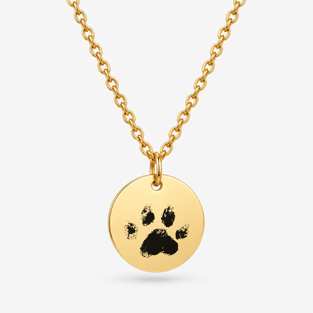 Actual Paw Print Necklace – Pet Memorial Gift