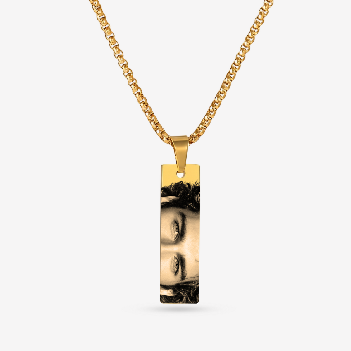 Eye Photo Bar Necklace – Anniversary Gift for Her