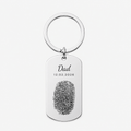 Fingerprint & Handwriting Keychain, Custom Keepsake Gift