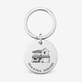 House Portrait Keyring – New Home Housewarming Gift