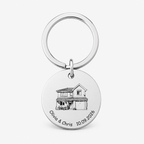 House Portrait Keyring – New Home Housewarming Gift