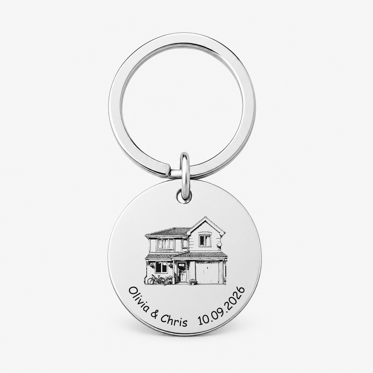 House Portrait Keyring – New Home Housewarming Gift