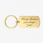 Actual Handwriting Photo Keyring – Memorial Keepsake Gift